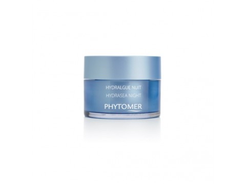 PHYTOMER HYDRASEA NIGHT PLUMPING RICH CREAM Drėkinamasis, putlinamasis veido kremas nakčiai, nualintai, dehidratuotai ir pavargusiai veido odai, 50 ML